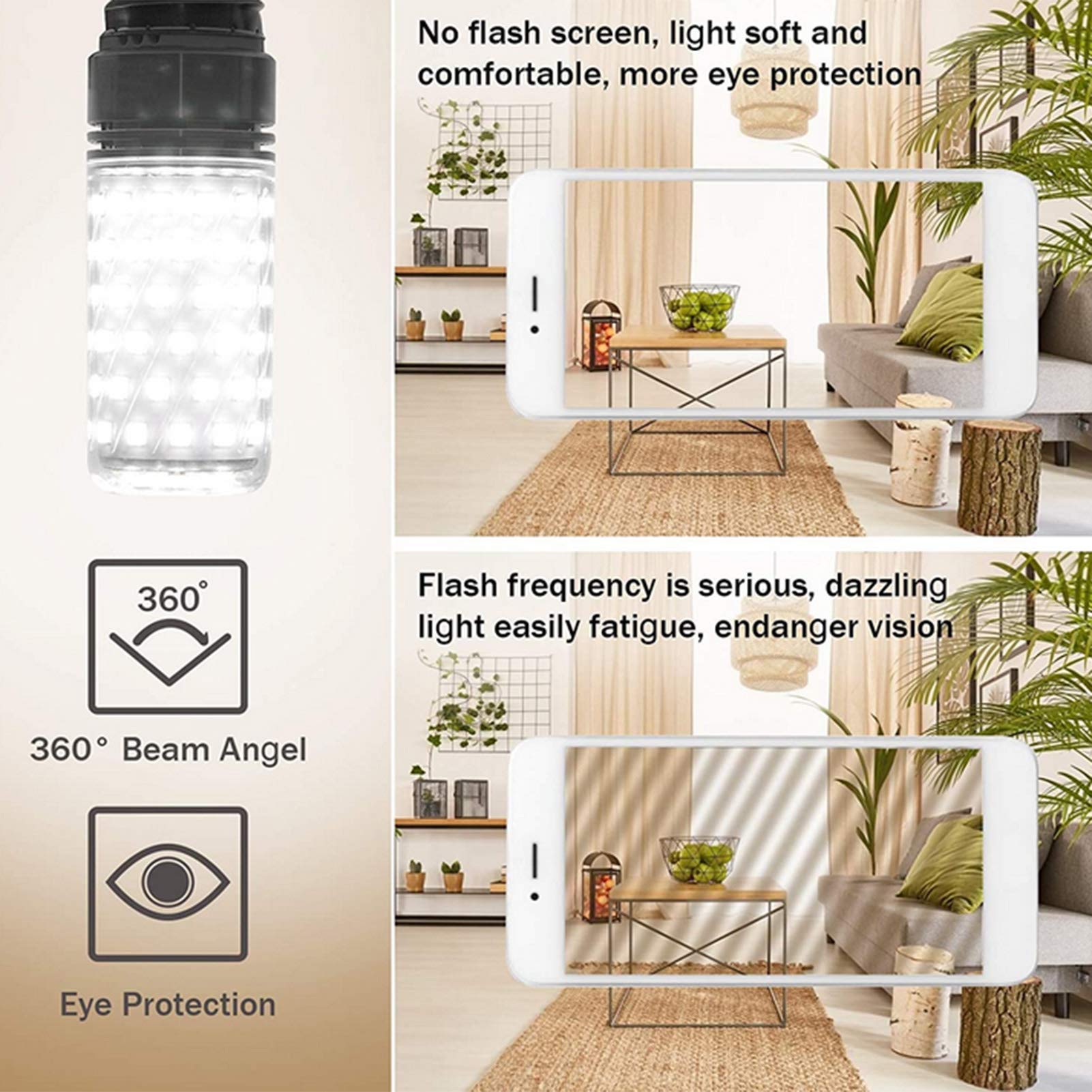 Ampoules LED à économie d'énergie, ampoule SMD 2835, petites lumières maïs à vis Edison, 20 W = 200 W, l'éclairage intérieur la maison ou d'autres endroits nécessitant un éclairage d'accentuation, pa