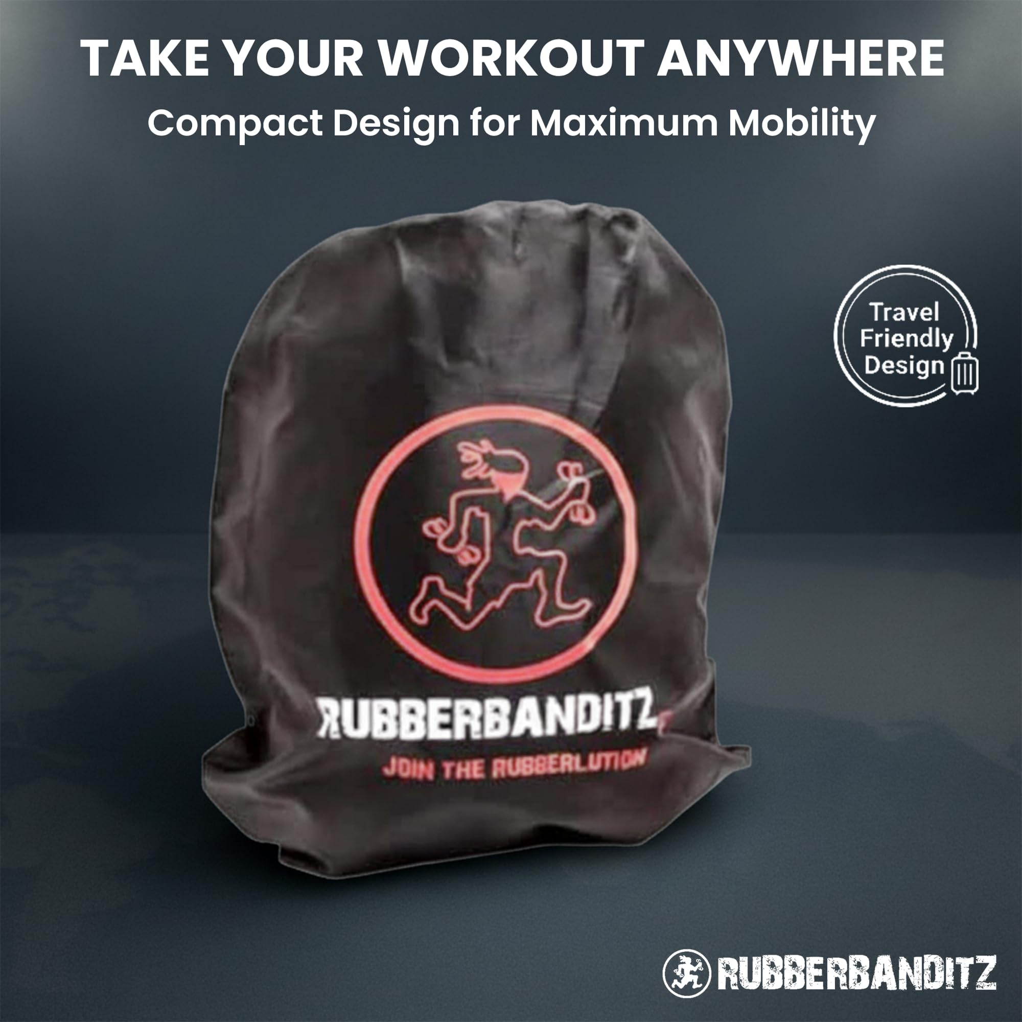 Rubberbanditz Combo taśmy pomocnicze do podciągania, wytrzymałe taśmy oporowe do trójboju siłowego, mobilności i rozciągania