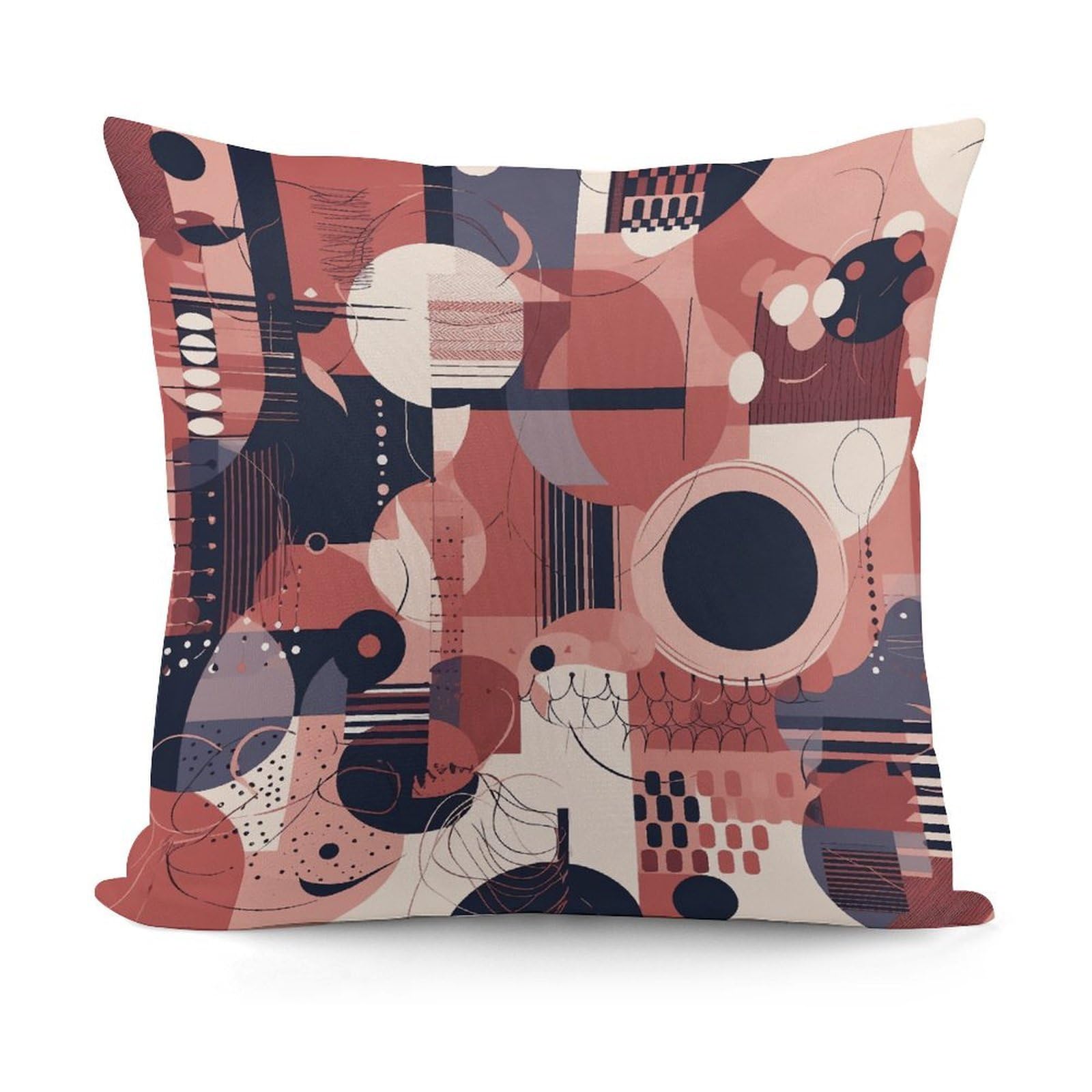 Adfgyerh Style Soft Geometric Decorative Pillow Covers, Throw Pillow Covers Soft For All Seasons, Pillowcases For Couch Living Room Sofa Bedroom 18X18 Inch