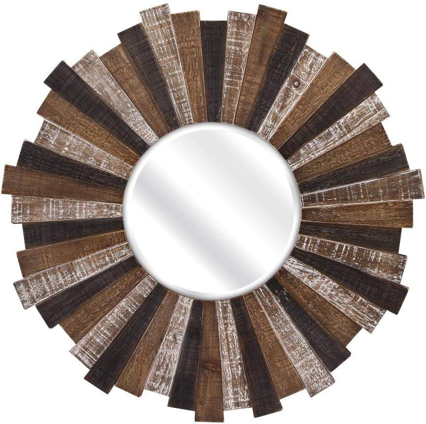 IMAX 88698 Wood Starburst Mirror