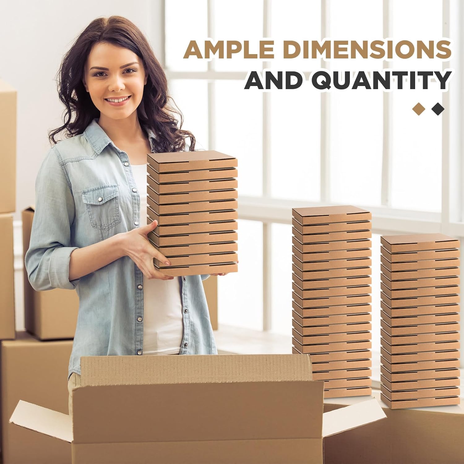 Fuyoooo 100 Pcs 5 5/8"l x 5"w x 7/16"h Cd Mailer Box Cd Shipping Boxes Corrugated Mailing Bags for Moving, Shipping, Storage, or Small Business Packaging (Brown)