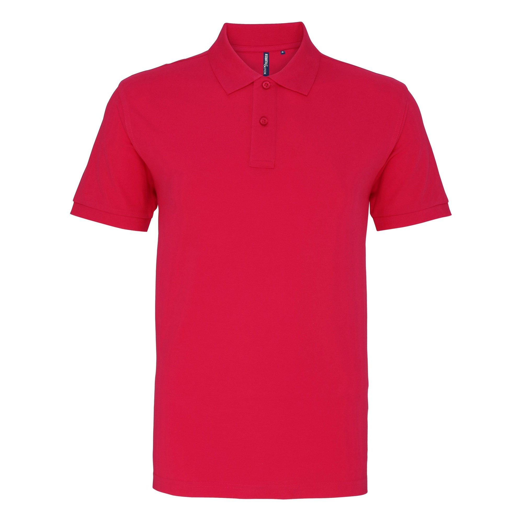Asquith & Fox Pink Plain Short Sleeve Polo Shirt - L