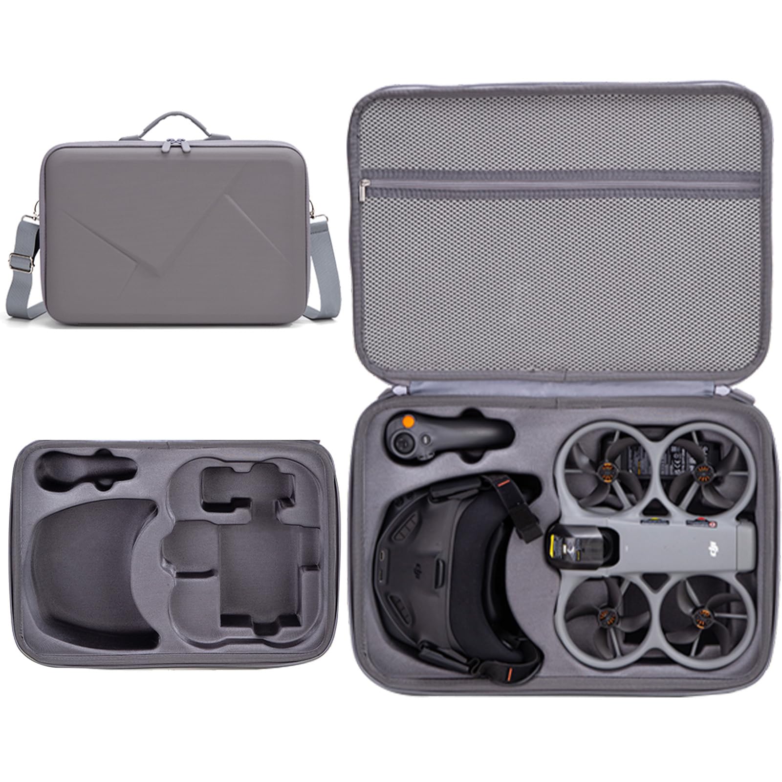 Custodia per DJI Avata 360, Case Borsa da trasporto Borsa protettiva Custodia portaoggetti Accessori per DJI Avata 360 Combo (Motion Combo(Goggles 3/N3))