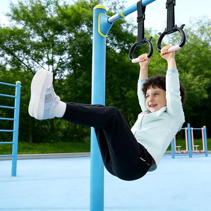 Anillas de gimnasia para niños, ajustables, 550 lb, antideslizantes miniatura 7