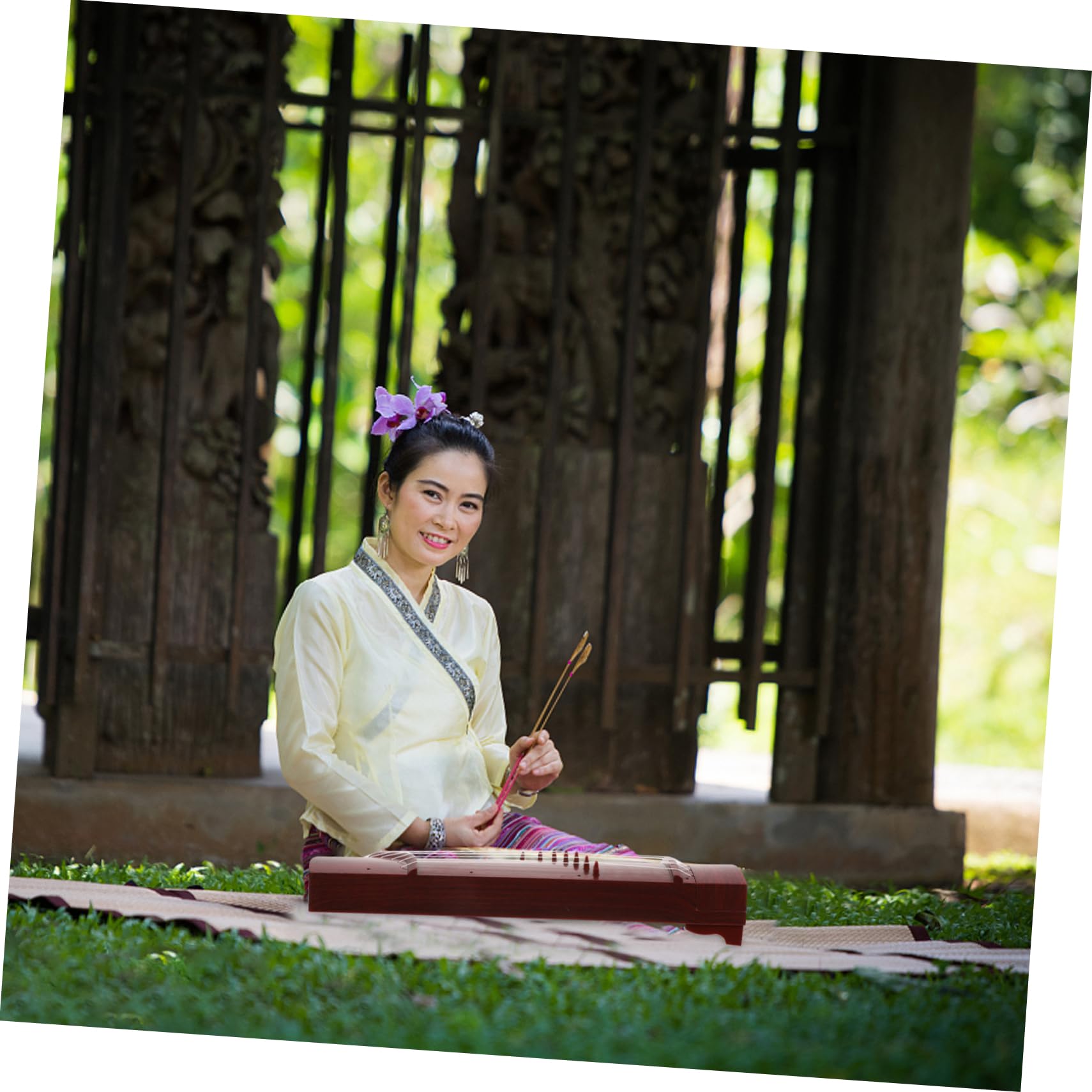 Luxshiny Guzheng Pour Garçon Fille Instrument De Musique Éducatif Pour Débutants Jouet Musical Pratique Guzheng Miniature Pour Et Foncé
