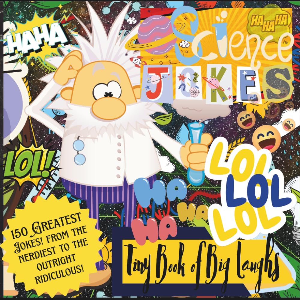 "Science Jokes" Mini Jokebook; Pocket Sized 6x6"; 150 Greatest Jokes!: 'Tiny Book of Big Laughs' Collection (Library of Laughs)