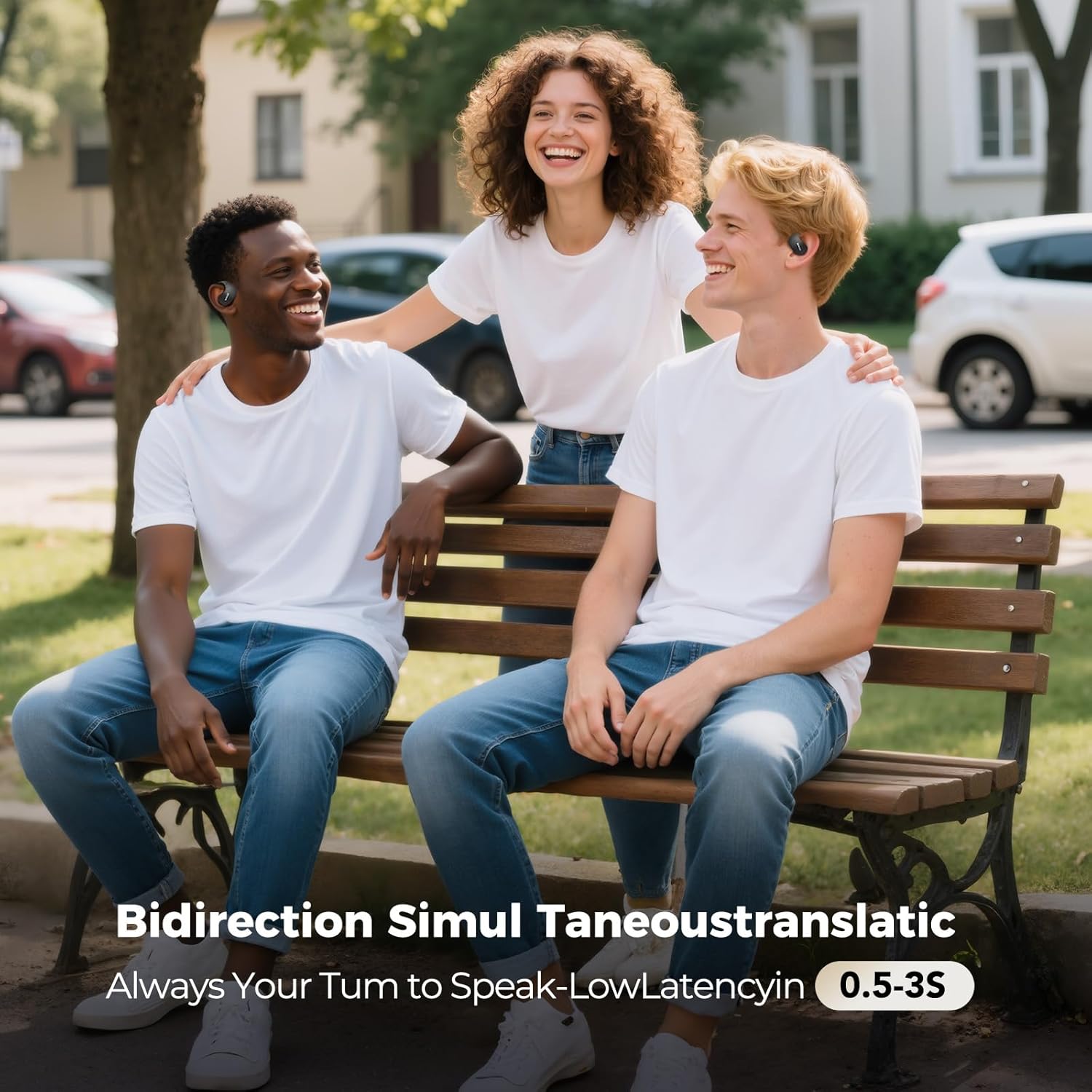 MINISO X15 PRO AI Translation Earbuds Real Time, 3-in-1 Bluetooth 5.4 Language Translator Earbuds for 135 Languages, fit iOS&Android, Two-Way Translator Device Headphones for Travel Business Learning - Image 4