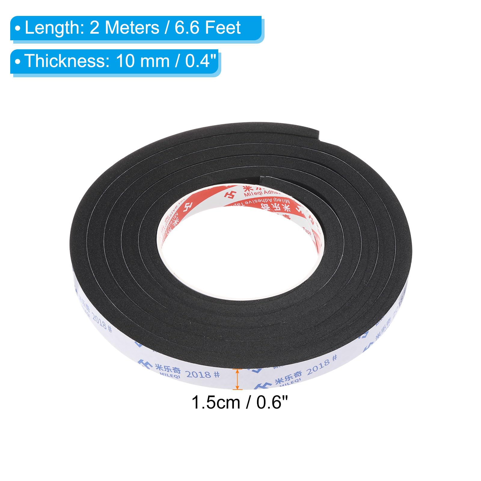 PATIKIL 2m/6.6ft Sealing Foam Tape - Image 2