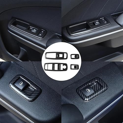 Miniatura 4 de Accesorios para automóvil, botón de elevación de ventana de automóvil, decoración para Dodge Charger & Durango 2011-2020carneros 2010-2017,