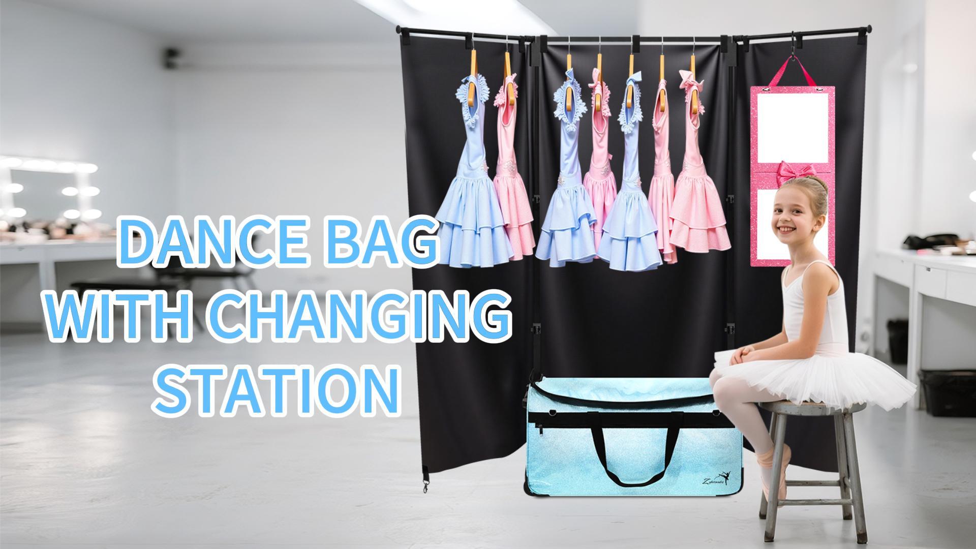 Amazon.com | Dance Bag with Garment Rack and Curtain - 28