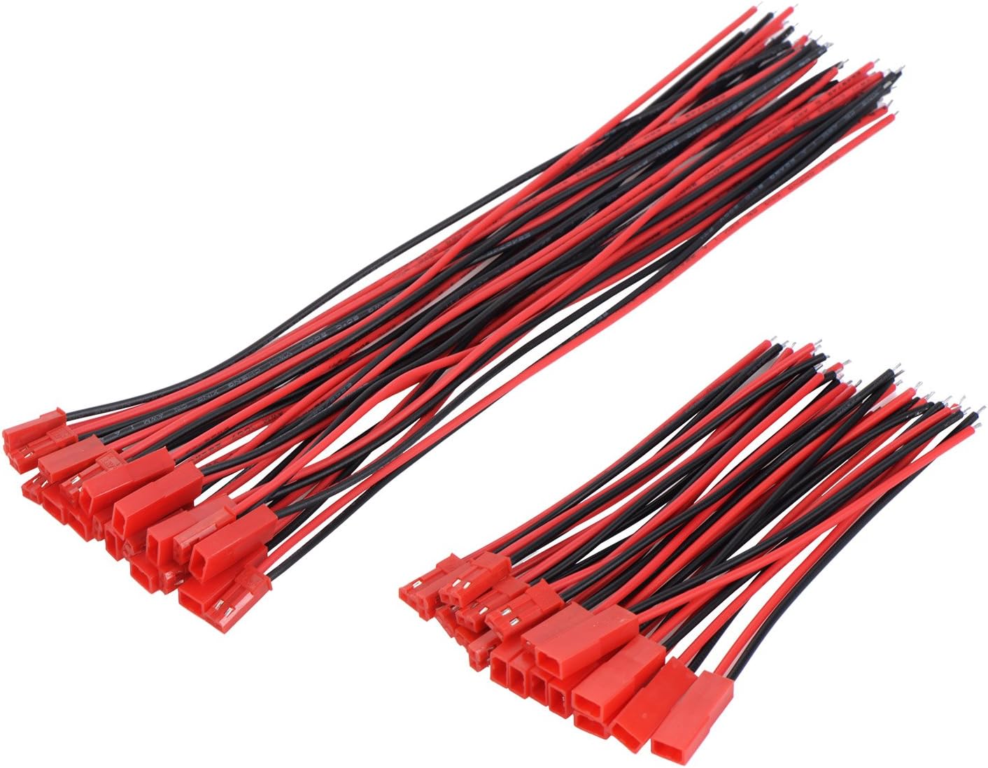 20 Pairs 22AWG JST Connector 2 Pin Male and Female Connector Wire Cable for LED Strip Lights 4" 6"