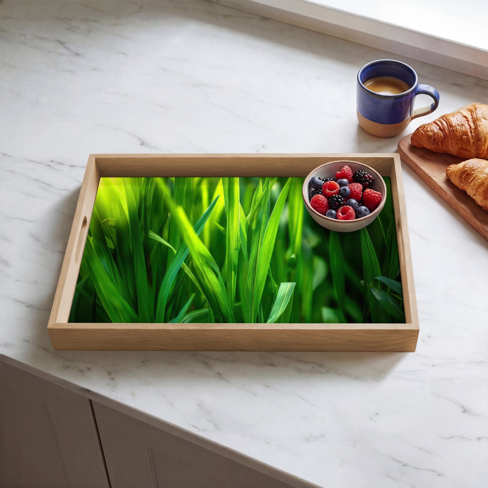 Plateau De Service Plateaux Repas Bois Decoratif Table Dejeuner