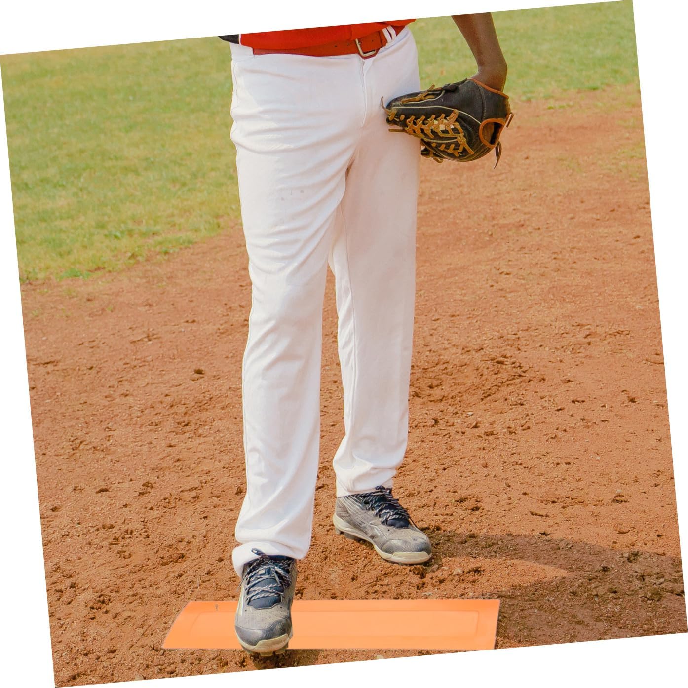 5-Piece Baseball Plate Set Non-Slip Rubber Bases for Pitching and Training Waterproof Softball and Kickball Plates for Backyard Games and Practice