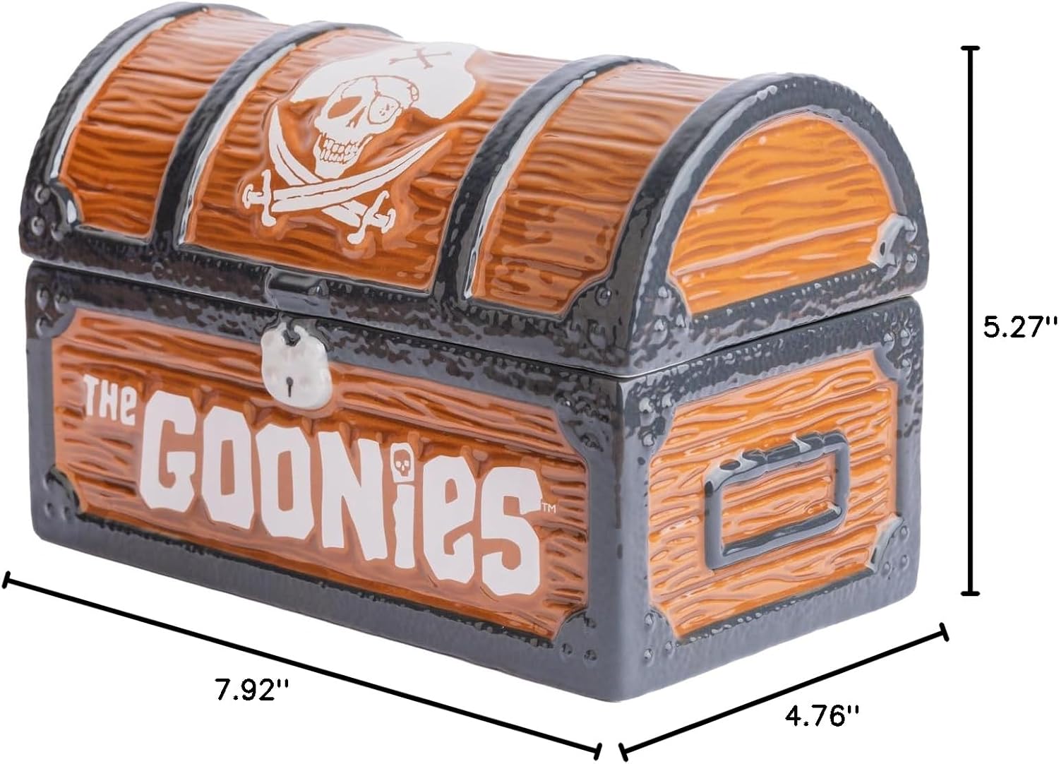 Grupo Erik The Goonies Cookie Jar With Lid | Biscuit Tin | 8 x 5.3 x 4.8 inches - 20.3 x 13.5 x 12.2 cm | Sweet Jar | Kitchen Decor | Airtight Food Storage Container | Goonies Merchandise