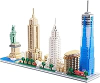 Vista 1 de Juego de bloques de construcción, modelo de arquitectura New York Skylines, bloques de construcción, 3452 piezas, micro ladrillos de construcción