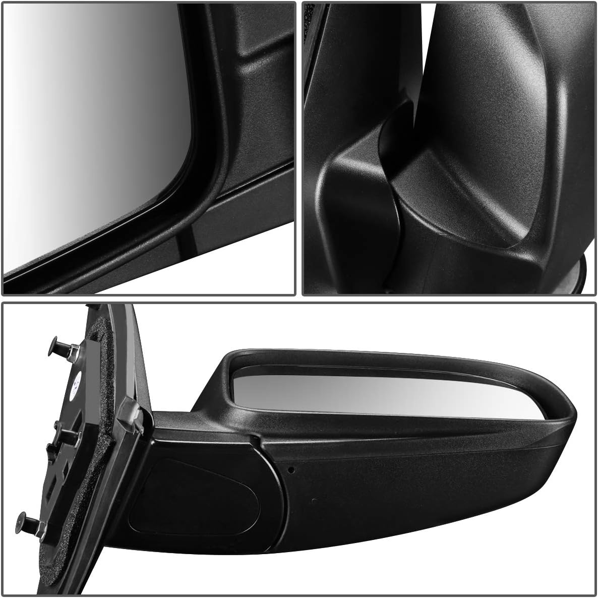 DNA Motoring OEM-MR-HY1321162 Factory Style Powered+Heated Passenger/Right Side View Door Mirror