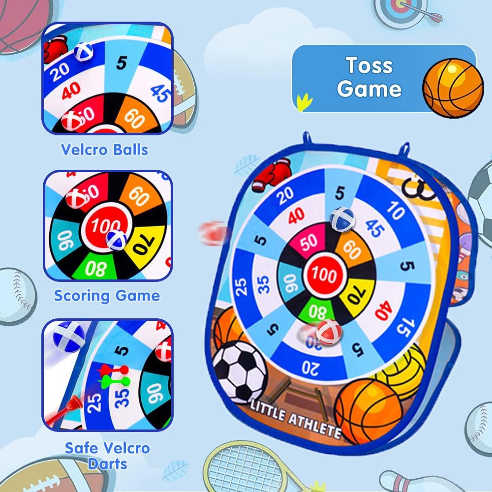 Dinosaur Bean Bag Toss Game Sets for Kids (Basketball) : Toys & Games