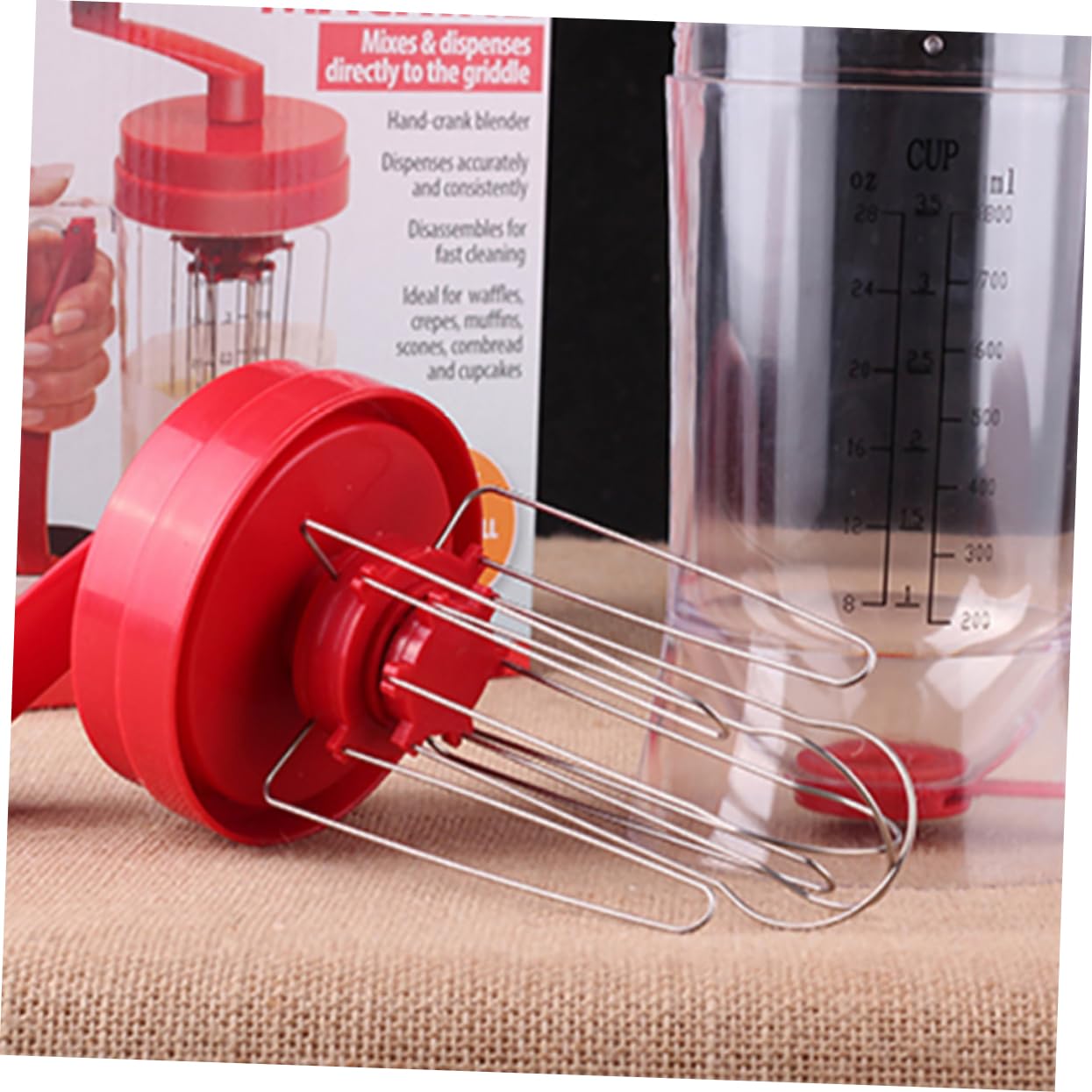 COLLBATH Handheld Pancake Pourer Dispenser Cupcake Batter Separator Tool for Dough