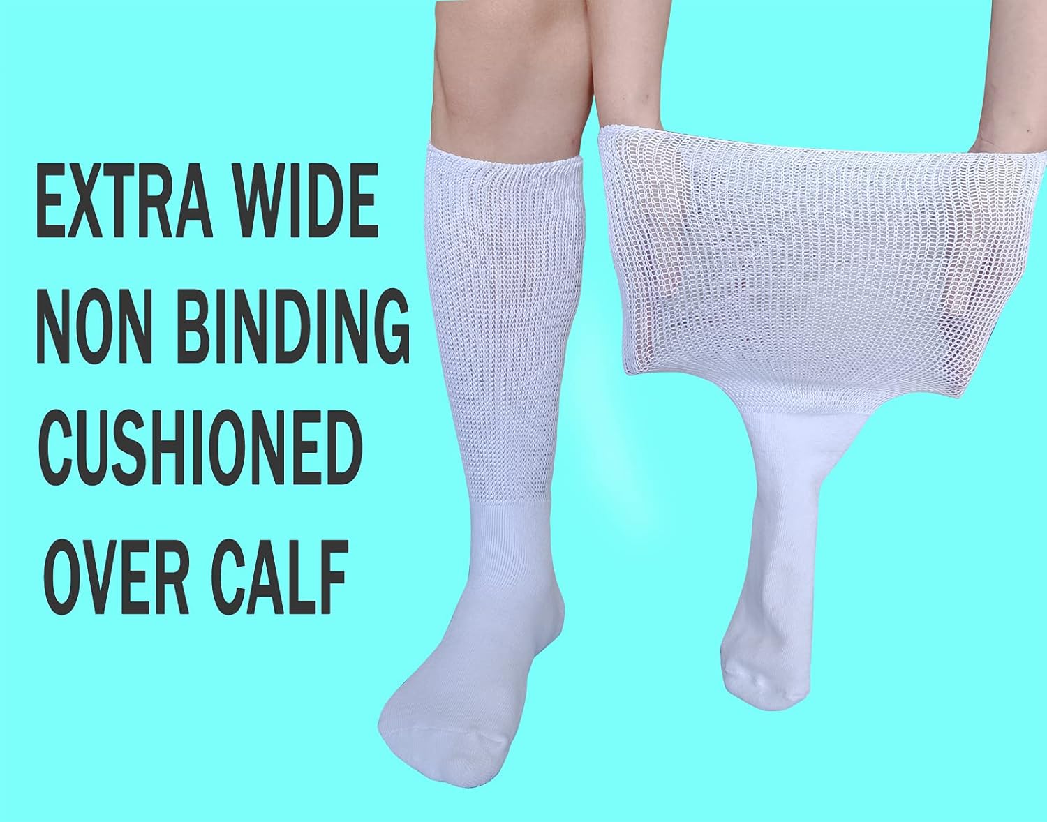 2 Pairs Replacement Sock for Air cast Walking Boot Walker Brace - Air Cam Walkers Fracture Orthopedics Boot-Liner Cast Sock 2 Pairs - Image 4