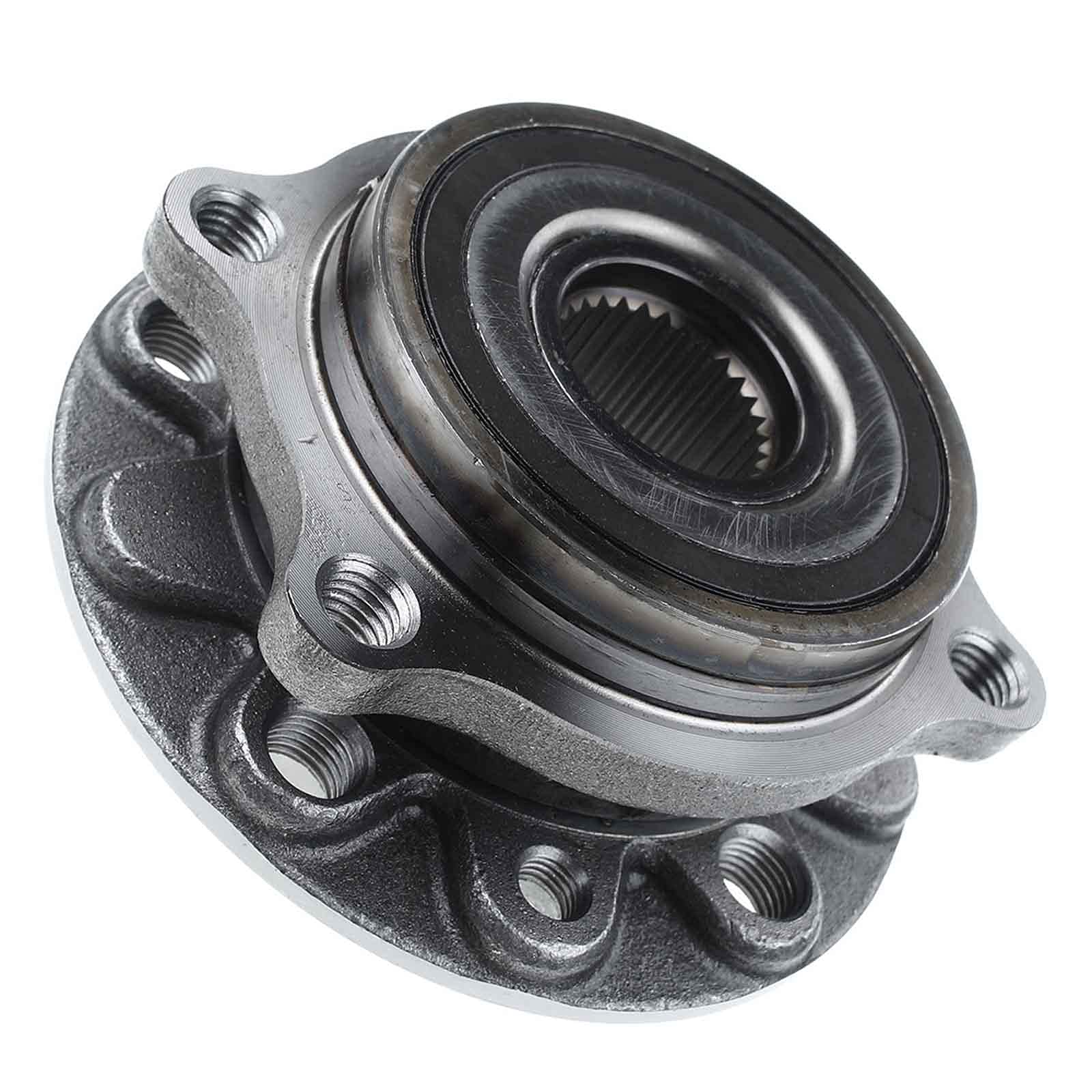 Frankberg Set di 2 cuscinetti ruota anteriori con anello magnetico ABS | davanti Con anello magnetico Sensore di velocità ABS Sensore di velocità ABS Ruota flangiata ⌀135