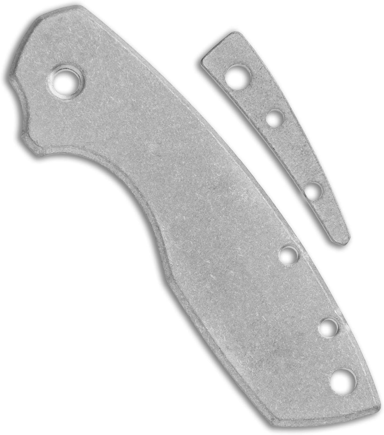 Flytanium Custom Titanium Scale Kit Compatible with CRKT Pilar Large - Stonewash