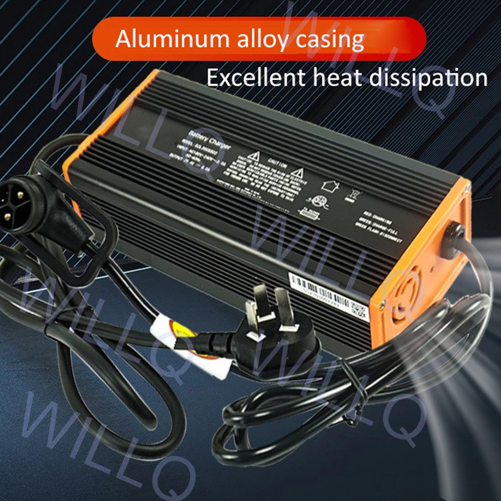 Chargeur de Batterie pour Chariot élévateur 24 V, 29,4 V 8 A avec boîtier en Alliage d'aluminium.