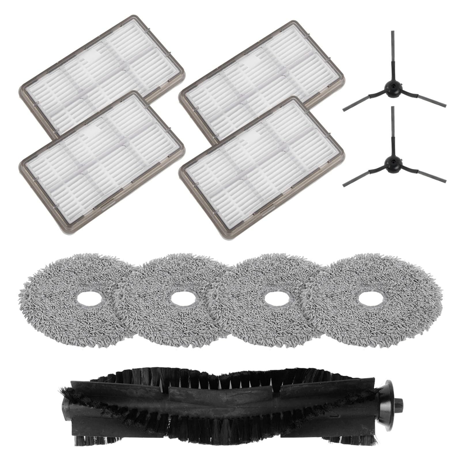 MC1 - Kit de almohadillas para trapeador con filtro de cepillo lateral