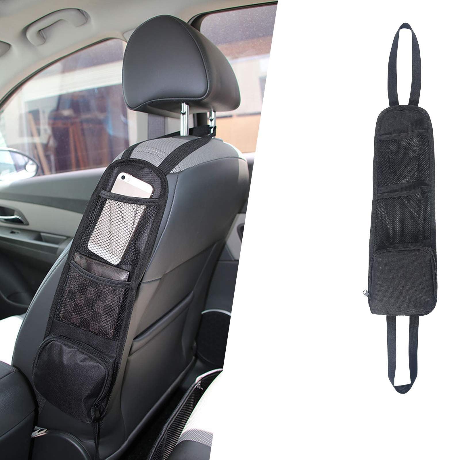 WANJUNSHANGMAOYOUXIAN Car Seat Side Organizer for Seat Leon 4 ST (KL) 2020-2027 (5-Türer,Kombi), Durable Water-Resistant Storage Bag, Multi-Pocket Design for Phone and Essentials