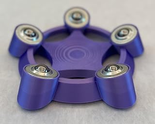 Star-Shaped Bowling Ball Holder with Ball Bearings, 5-Point Design