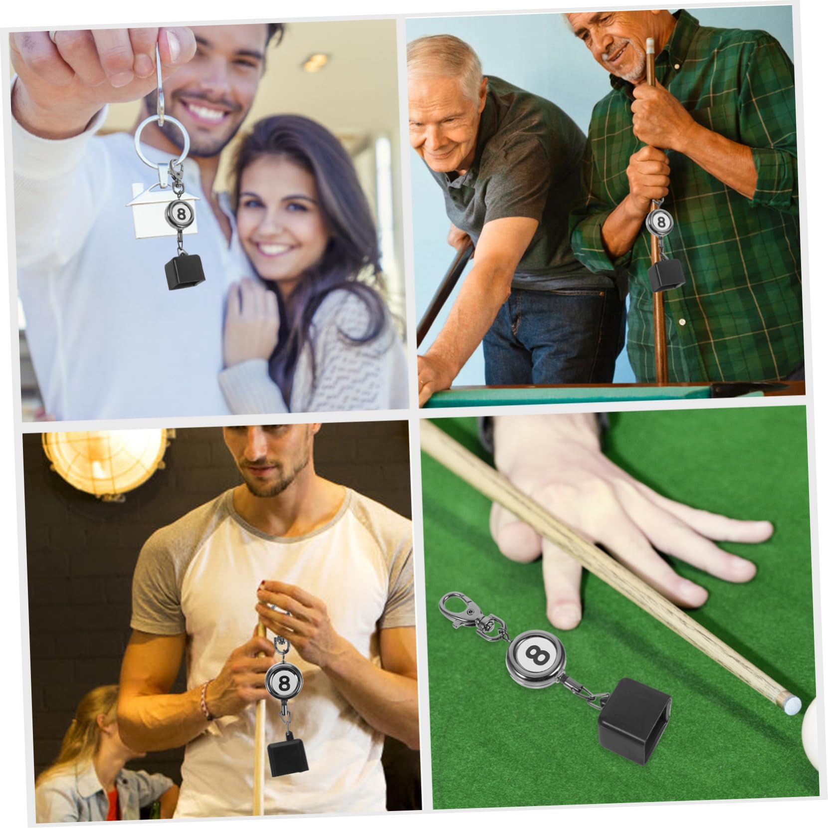 Toddmomy Pool Chalk Holder Snooker Billiard Accessory Metal Tip Holder Portable Durable for Chalk