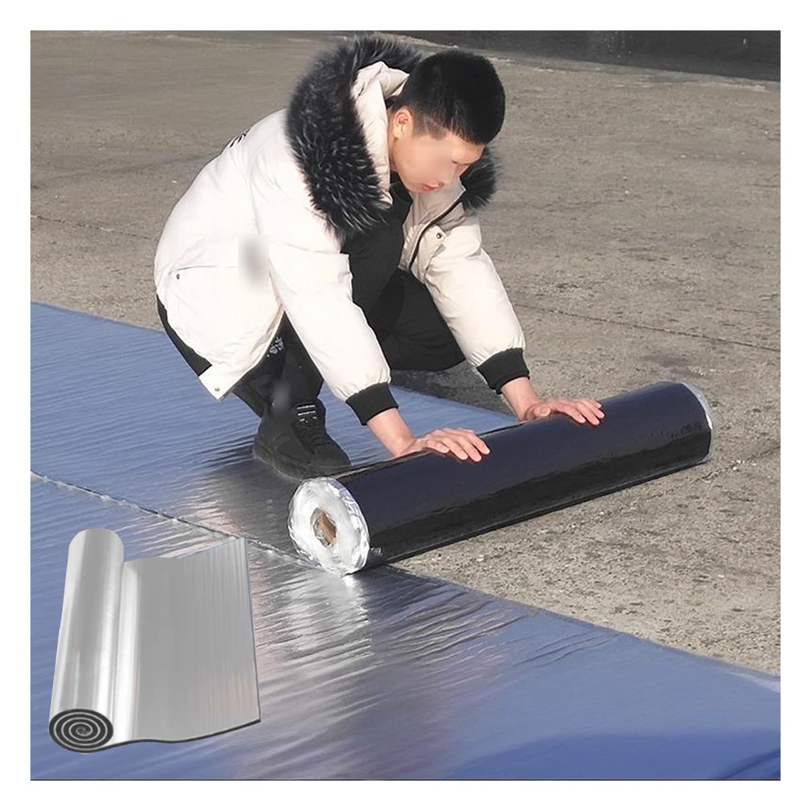 Cinta de reparación de techo impermeable, lámina de aluminio, fácil aplicación para sellos de fugas en techos, ventanas, entradas