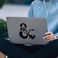 Vista 2 de MAZ DISTRIBUTIONS – Pegatina de Dungeons and Dragons – Vinilo adhesivo duradero para ventana – Adhesivo removible impermeable para botella de agua