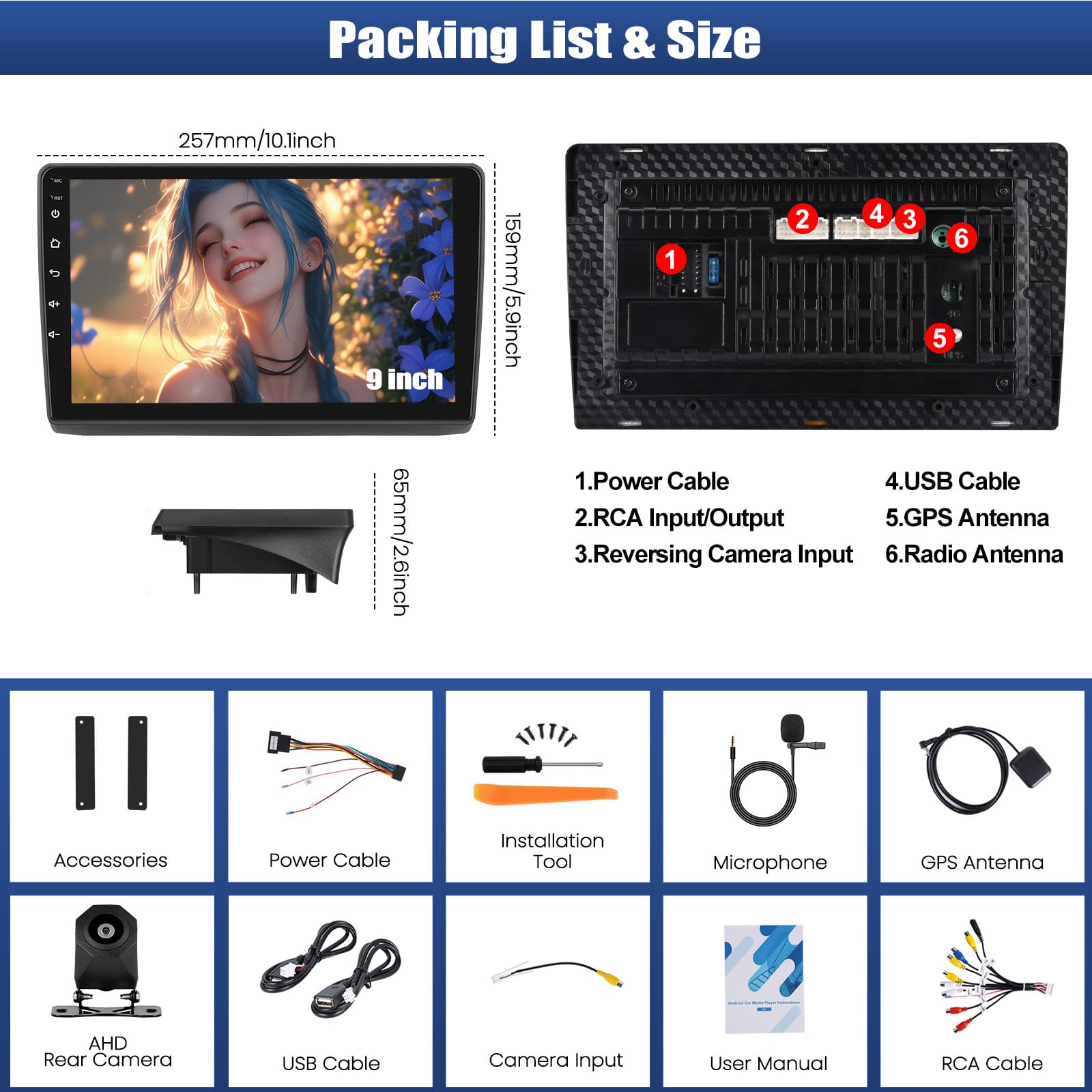 CAMECHO 2+64GB Android 13 Radio samochodowe do Renault Traffic Opel Vivaro Nissan Primastar z 10-calowym ekranem dotykowym, radio Bluetooth z bezprzewodowym odtwarzaczem CarPlay FM RDS GPS Wi-Fi