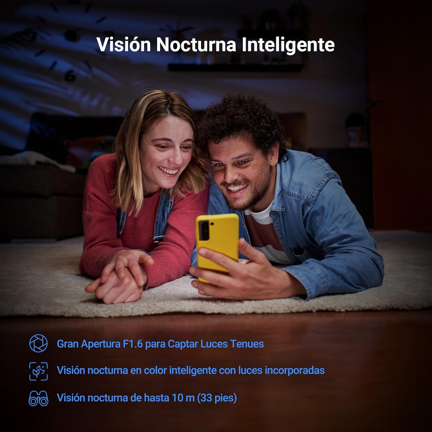 EZVIZ 3K(5MP) Wewnętrzna kamera nadzorująca WiFi 360°, kamera dziecięca z WiFi 2,4 GHz, wykrywanie człowieka, kolorowa noktowizor z WDR, śledzenie z funkcją automatycznego powiększenia, C6N G1 3K