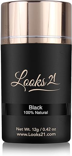 Looks21 Hair Loss Concealer (Natural Black, 15gm / 0.52oz)