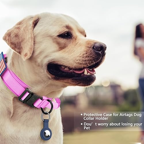 Miniatura 2 de DAGANXI Collar táctico para perro, collar ajustable de nailon para entrenamiento militar con asa de control y hebilla de metal pesado para perros