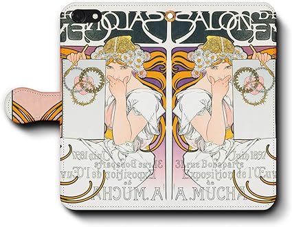 Amazon Iphone Xs Max アルフォンス ミュシャ サロンデサンのミュシャ展 新型 スマホケース 手帳型 全機種対応 ケース 人気 絵画 レザー 個性的 Arrows プレゼント あいふぉん12 携帯ケース ケース カバー 通販