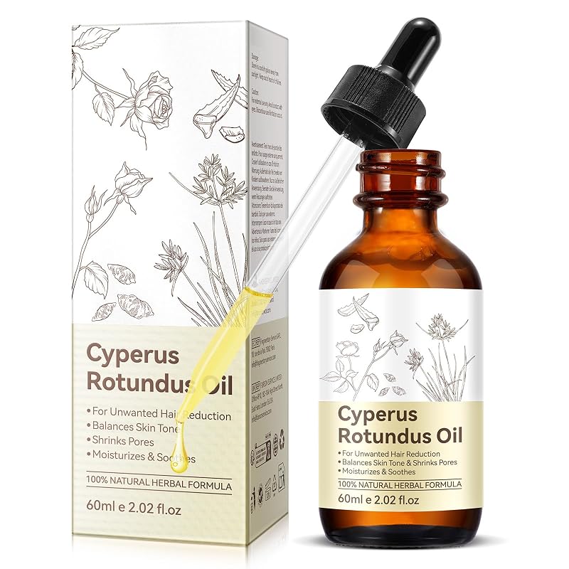 Óleo de Cyperus Rotundus YUEPLATTNMAY para cuidados da pele, 60 mL