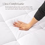 Bare Home Topper de matelas Twin Extra Long Microplush - Haut d'oreiller réversible - Couverture de matelas - Double face tout-saison - 8" à 24" Poche profonde - Couverture ajustée - L'essentiel de la dorme - Lit en peluche (Twin XL)