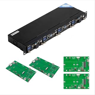 UCTRONICS Raspberry Pi Rack Pro, 2 × M.2 NVMe SSD Base for Pi5, 2 x SATA Shields for Pi4, with 4pcs Safe Shutdown and 0.96" Color LCD
