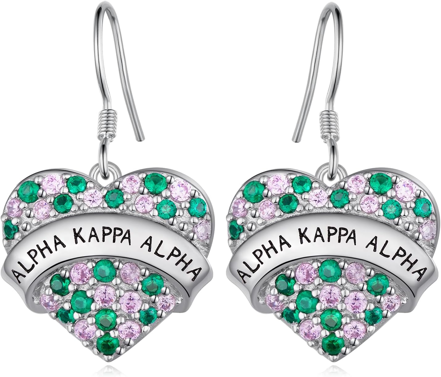 AKA Earrings 925 Sterling Silver Aka Sorority Gifts Sorority Jewelry Gifts for Women