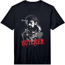 Mens The Boys Butcher Graffiti Pose Superhero TV Show Performance T-Shirt