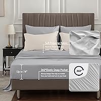 Vista 4 de BEDELITE Juego de ropa de cama con edredón tamaño individual de 5 piezas, reversible, en una bolsa - Juego de cama de lujo suave de microfibra