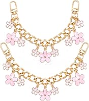 Vista 14 de 2 extensores de correa de bolso con diamantes de imitación para bolsos de mano, cadena extensora de bolsa, cadena dorada, correa de repuesto retro