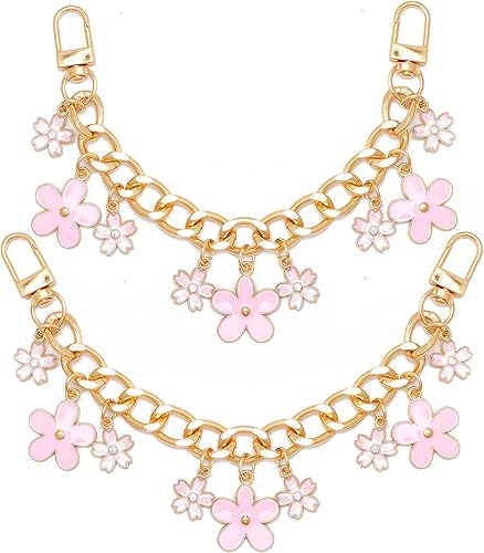 Miniatura 14 de 2 extensores de correa de bolso con diamantes de imitación para bolsos de mano, cadena extensora de bolsa, cadena dorada, correa de repuesto retro