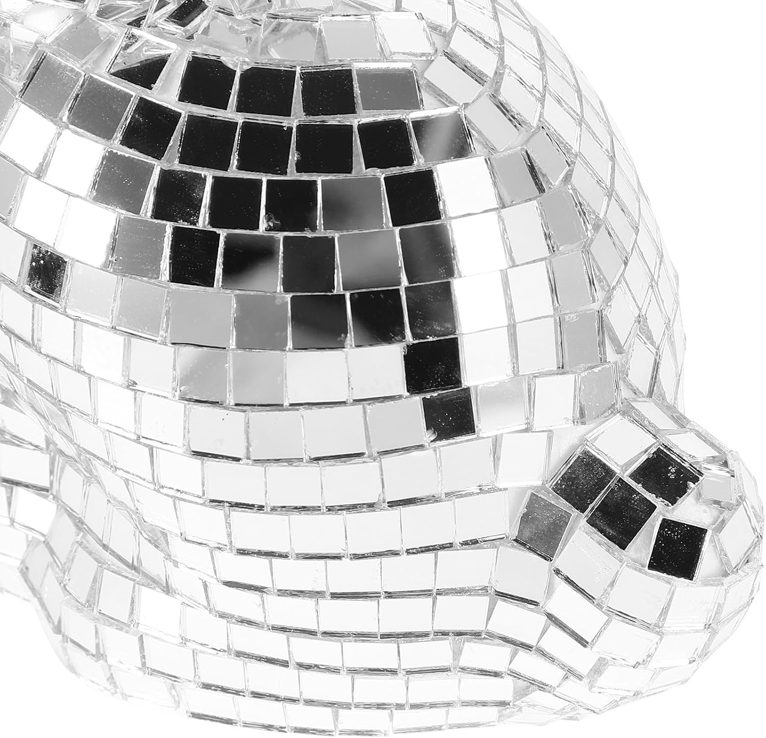 SECFOU Mirror Rabbit Disco Ball Statue for Wedding Birthday Party Decor image 3