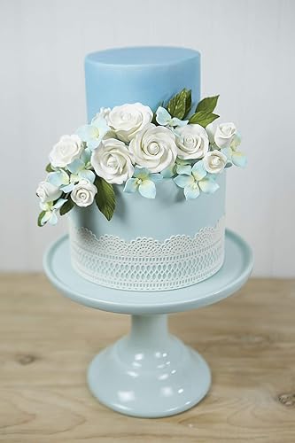 Miniatura 7 de Global Sugar Art Flores de pastel de azúcar y rosas, blancas, medianas con alambre, 1.75 pulgadas, 12 unidades por el chef Alan Tetreault