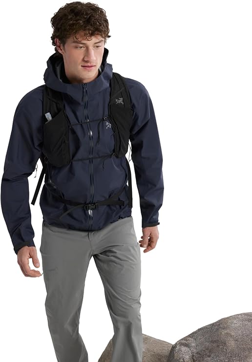 Arc'teryx Beta Jacket Men's | Gore-Tex ePE Shell, Maximum Versatility - Hiking Jacket, Waterproof Rain Jacket | Black Sapphire, XX-Large