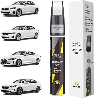 Alpine White(300) for BMW Touch Up Paint, Car Scratch Remover for Nicks and Chips Repair, 2-In-1 Quick & Easy Fix Car Scratch Repair Kit with Exact Color-Matched