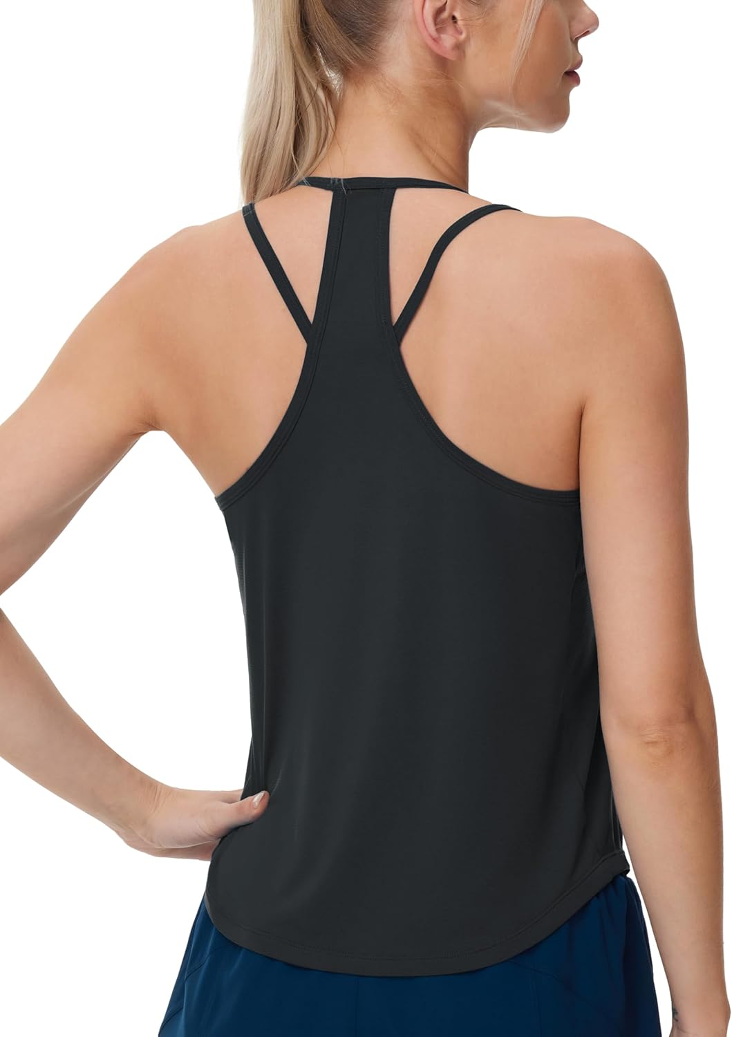 THE GYM PEOPLE Womens Racerback Workout Tank Tops Lightweight Stretchy Sleeveless Running Athletic Yoga Tee Shirts